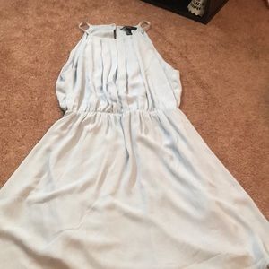 light blue dress